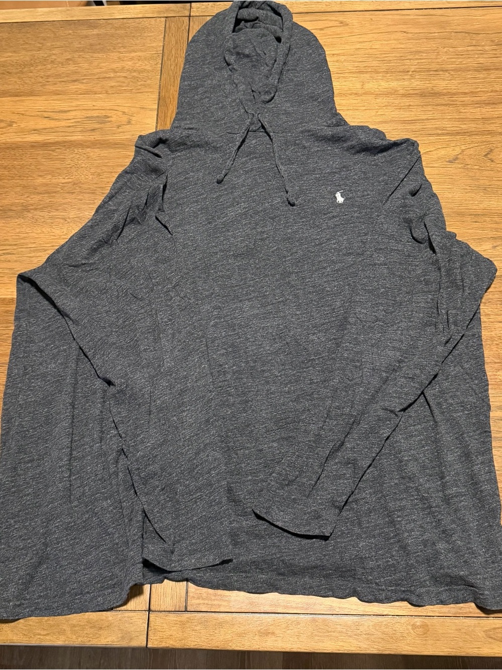 Polo by Ralph Lauren Dark Charcoal Hooded Long-Sleeve Shirt